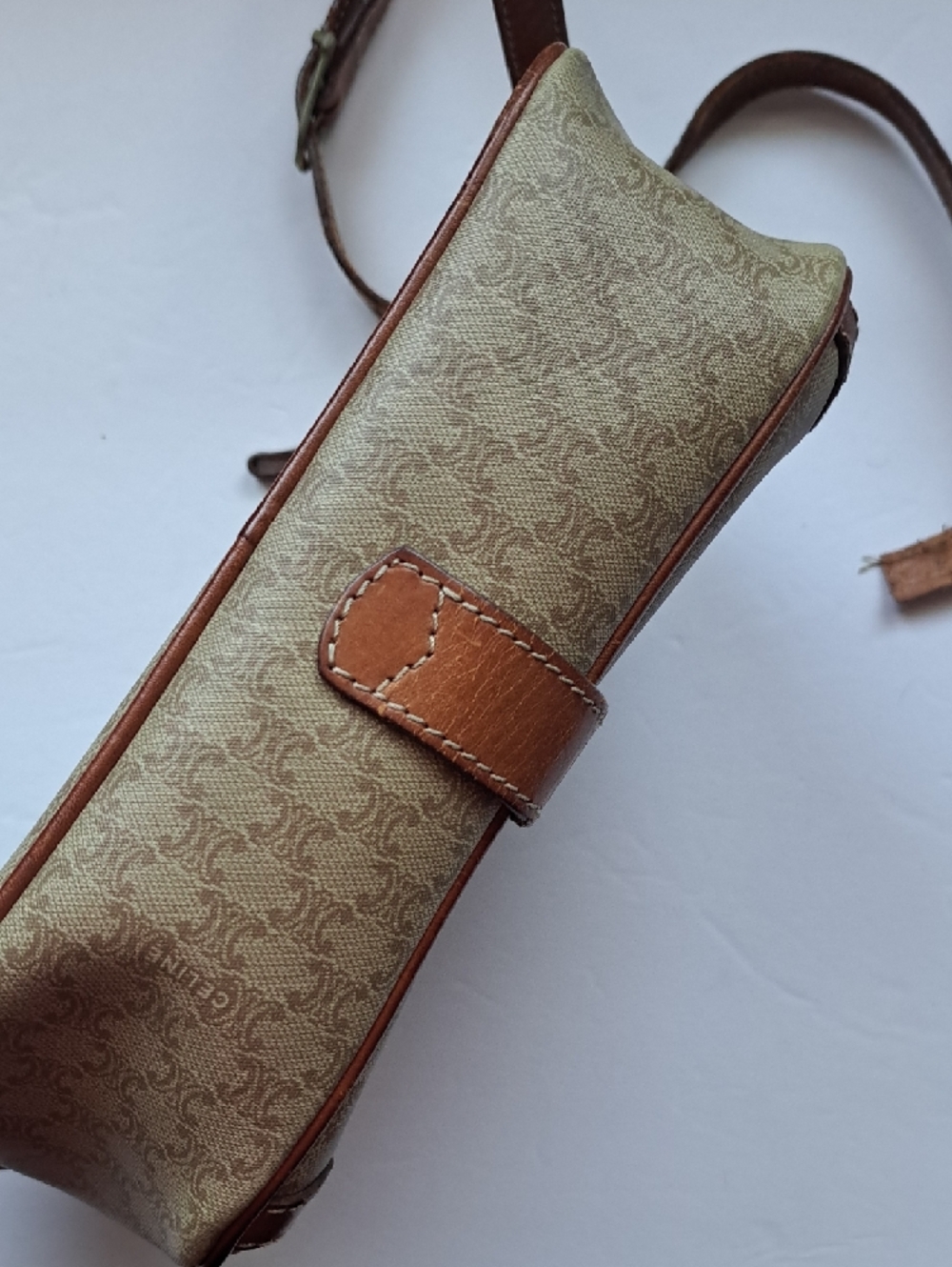 Vintage Celine Beige and Brown Crossbody Bag - Picture 12 of 12